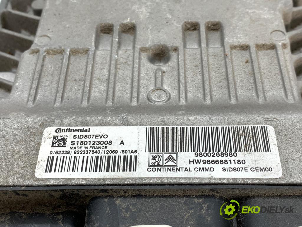 CITROEN C4 PICASSO I nadwozie wielkoprzestrzenne (MPV) 2012 82 kW 1.6 HDi 110 1560 riadiaca jednotka Motor 9800268980 (Riadiaca jednotka)