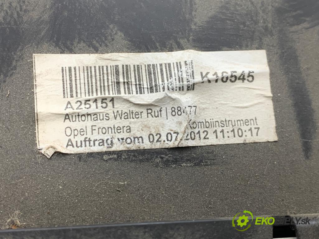 OPEL FRONTERA B samochód terenowy zamknięty 1999 151 kW 3.2 i (6B1VF, 6B1_6) 3165 prístrojovka 8971458170 (Přístrojová deska)