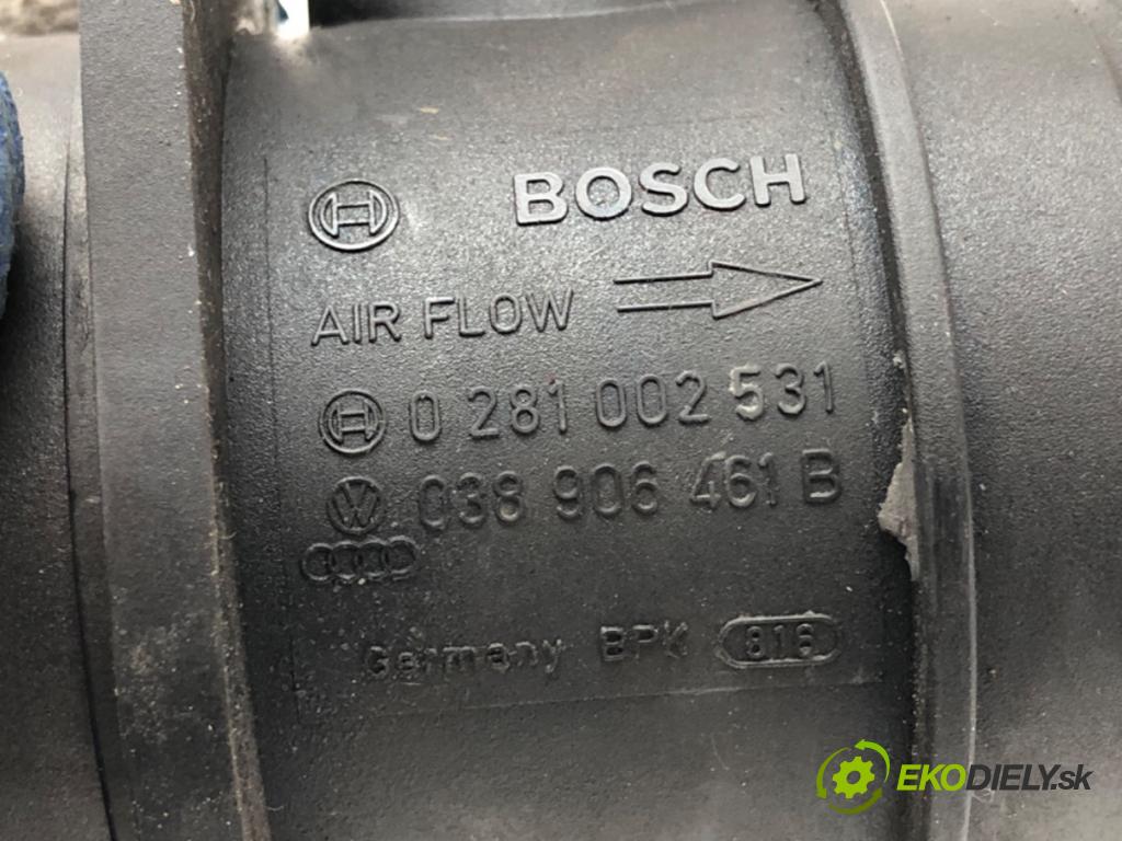 VW GOLF IV liftback 2004 74 kW 1.9 TDI 1896 váha vzduchu 038906461B (Snímač hmotnosti vzduchu)