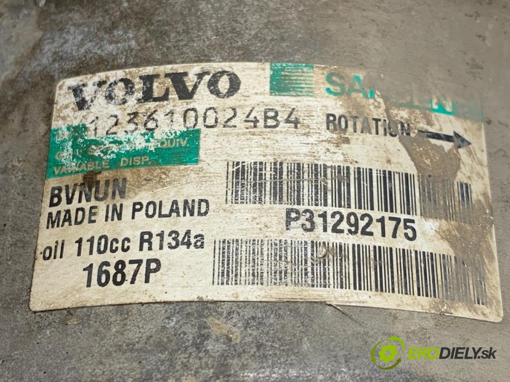 VOLVO V40 liftback 2014 110 kW D3 1984 Kompresor klimatizácie P31292175 (Kompresor klimatizácie)
