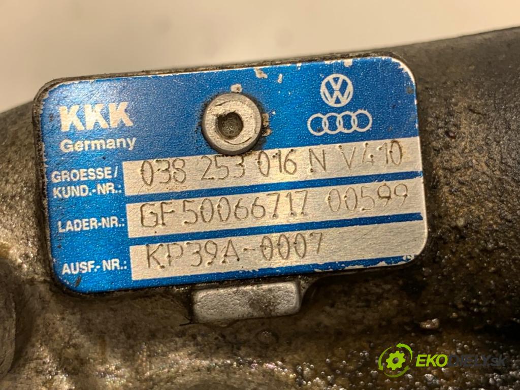 VW GOLF IV liftback 2004 74 kW 1.9 TDI 1896 Turbodúchadlo,turbo 038253016N (Turbodúchadlo (kompletné))