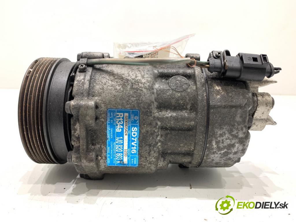 VW GOLF IV liftback 2004 74 kW 1.9 TDI 1896 kompresor klimatizace 1J0820803K (Kompresor klimatizace)