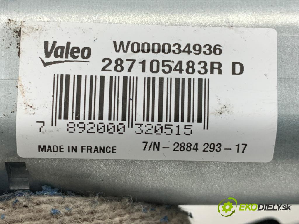 RENAULT CLIO IV liftback 2017 54 kW 1.2 16V 1149 motor stěračů zadní část 287105483R