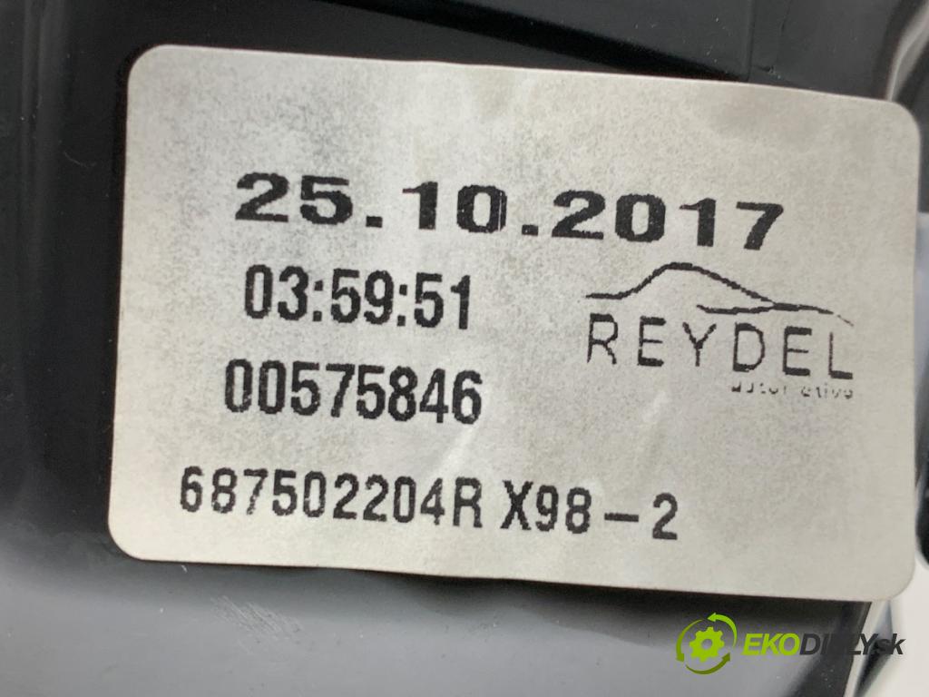 RENAULT CLIO IV liftback 2017 54 kW 1.2 16V 1149 mří topení přední část střední 687502204R