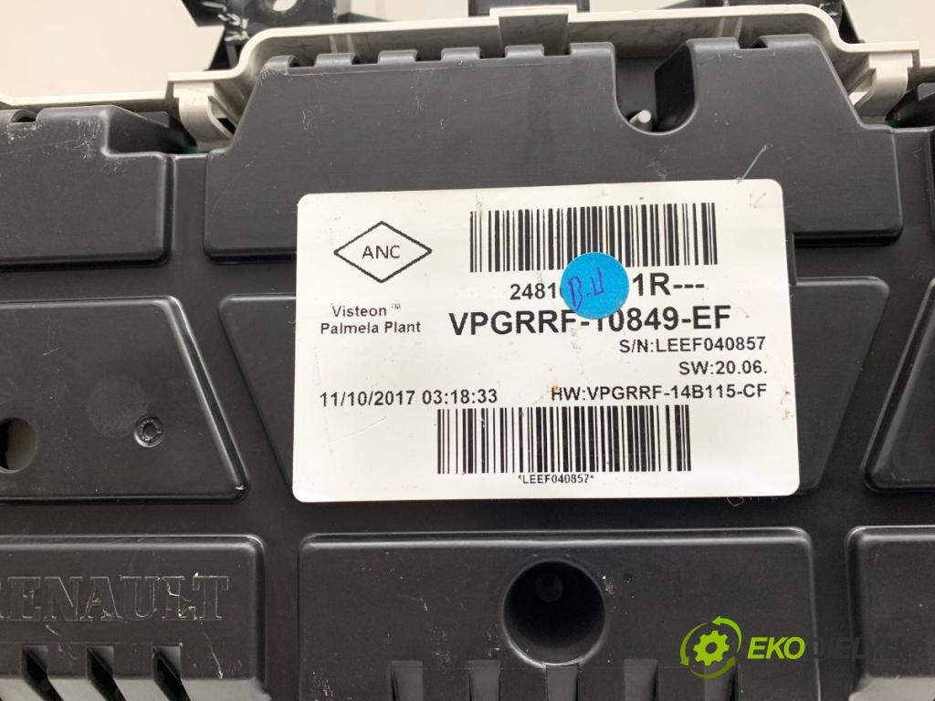 RENAULT CLIO IV liftback 2017 54 kW 1.2 16V 1149 prístrojovka  (Přístrojová deska)