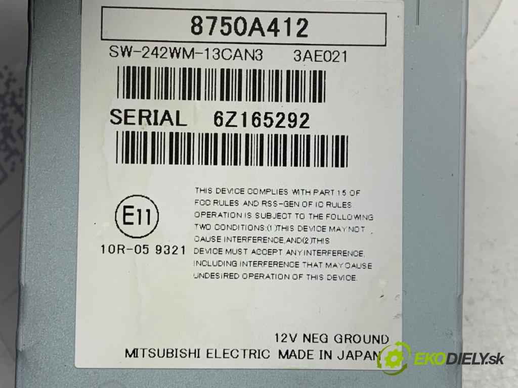 MITSUBISHI OUTLANDER III SUV 2017 110 kW 2.0 4WD (GF7W) 1998 modul ECU 8750A412