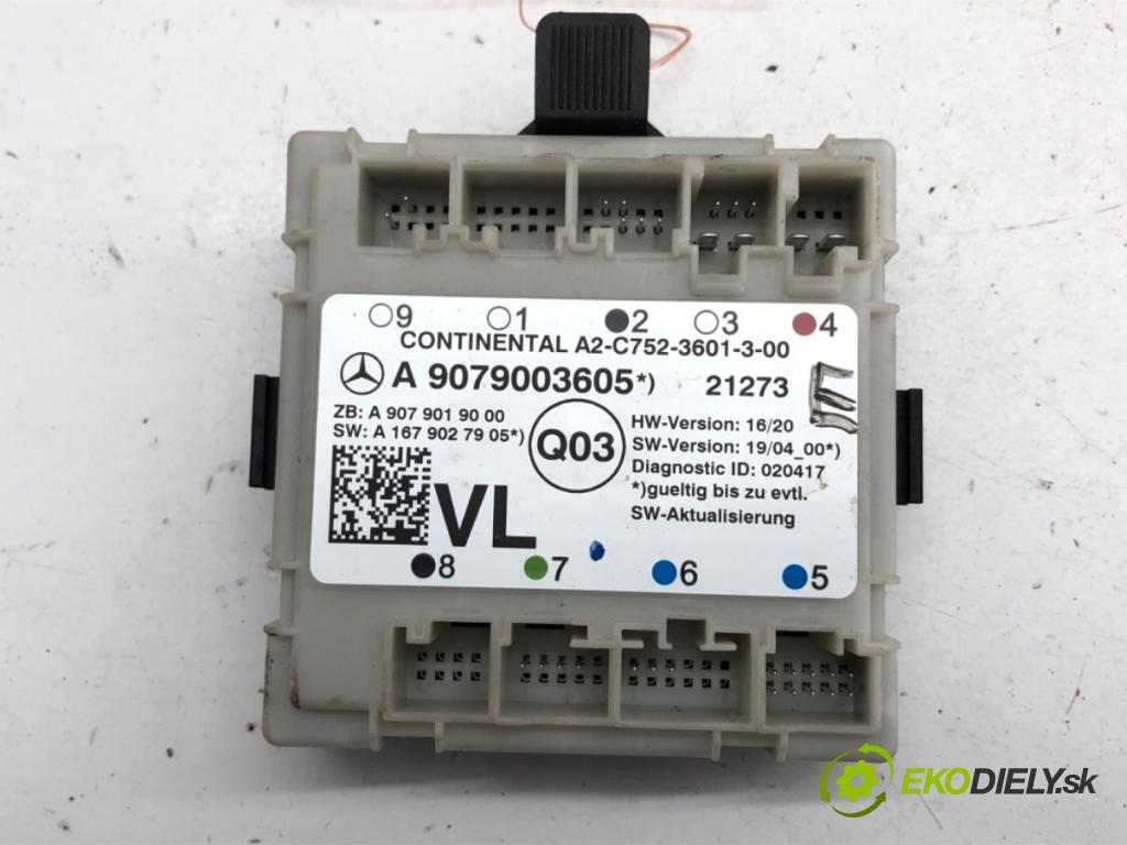 MERCEDES-BENZ eSPRINTER Skrzynia Skrzynia 2021 85 kW Electric (910.633)  Modul Dvere ľavy predný A9079003605 (Riadiaca jednotka dverí)