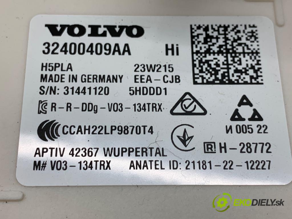 VOLVO S60 III sedan 2023 184 kW B5 Mild-Hybrid AWD 1969 modul komfortu 32400409AA (Komfortní modul)