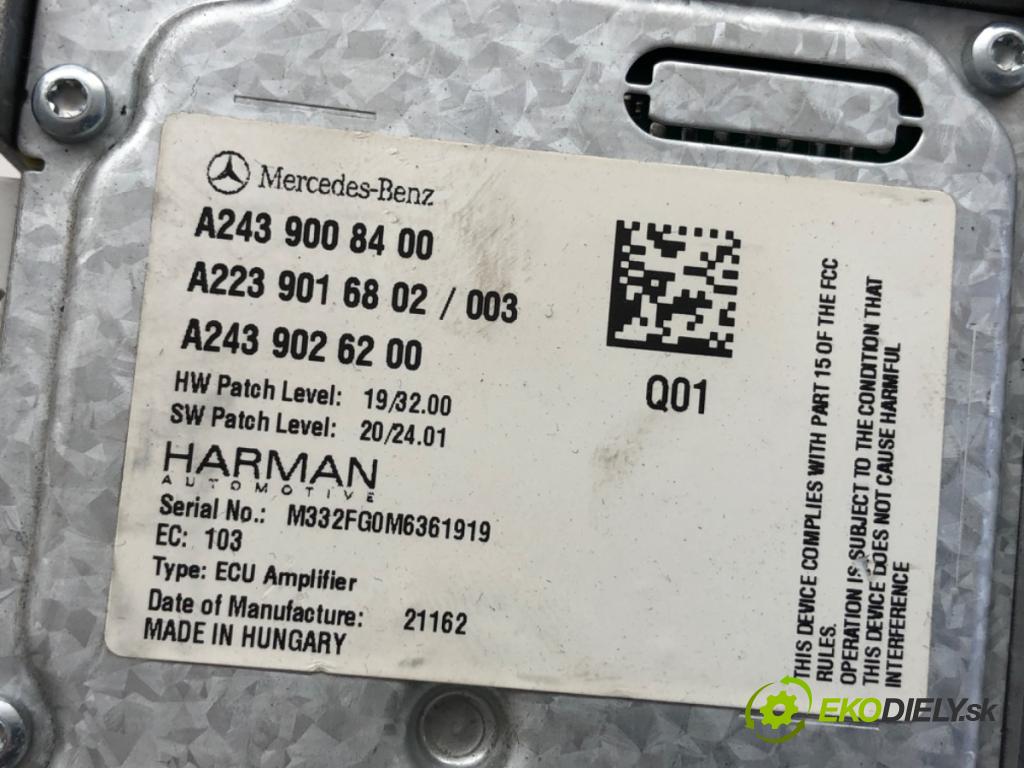 MERCEDES-BENZ eSPRINTER Skrzynia Skrzynia 2021 85 kW Electric (910.633)  zesilovač HARMAN: A2439008400