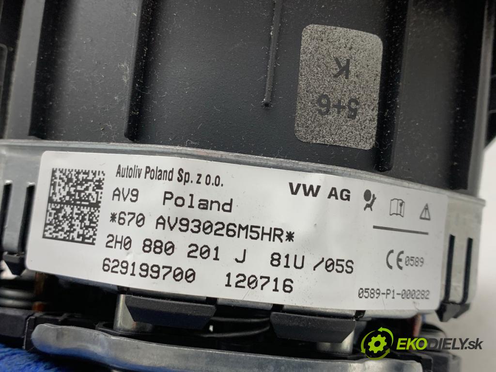 VW TRANSPORTER T6 Autobus 2016 75 kW 2.0 TDI 1968 AirBag volantu 2H0880201J (Airbag)