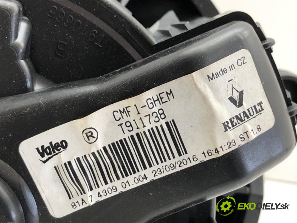 RENAULT GRAND SCENIC IV nadwozie wielkoprzestrzenne (MPV) 2017 81 kW 1.5 dCi 110 1461 ventilátor kúrenia T911738