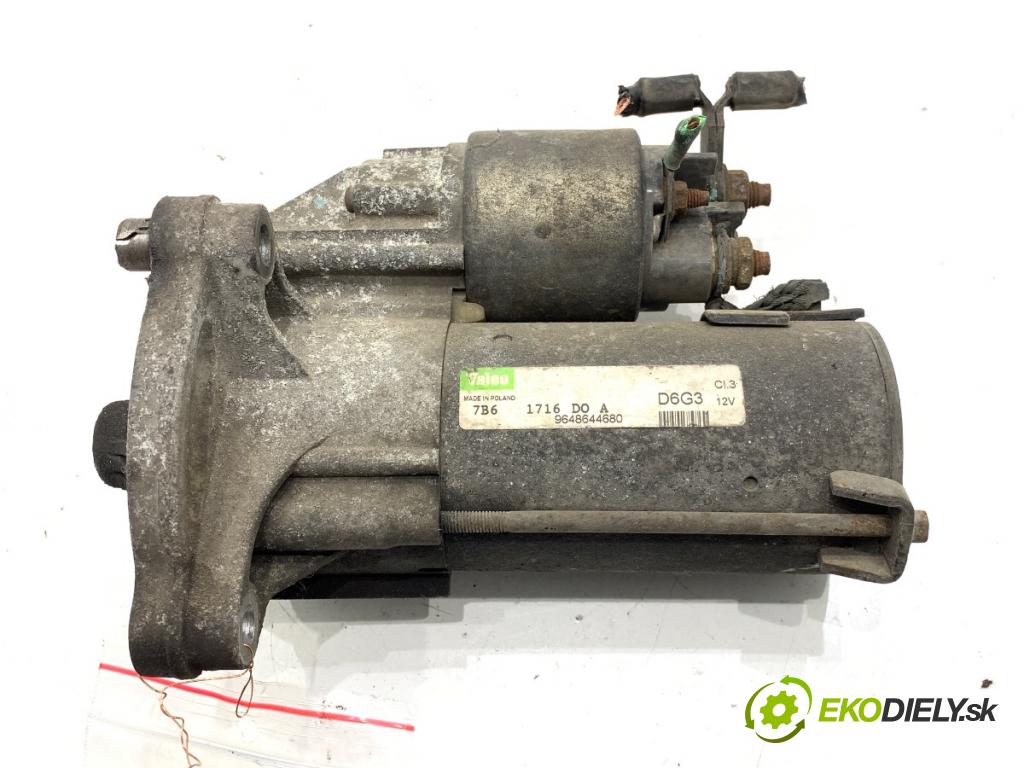 CITROEN C2 liftback 2006 54 kW 1.4 1360 startér 9648644680 (Startér)