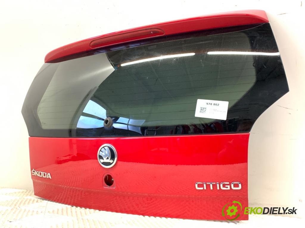SKODA CITIGO liftback 2016 44 kW 1.0 999 kapota zadní část
