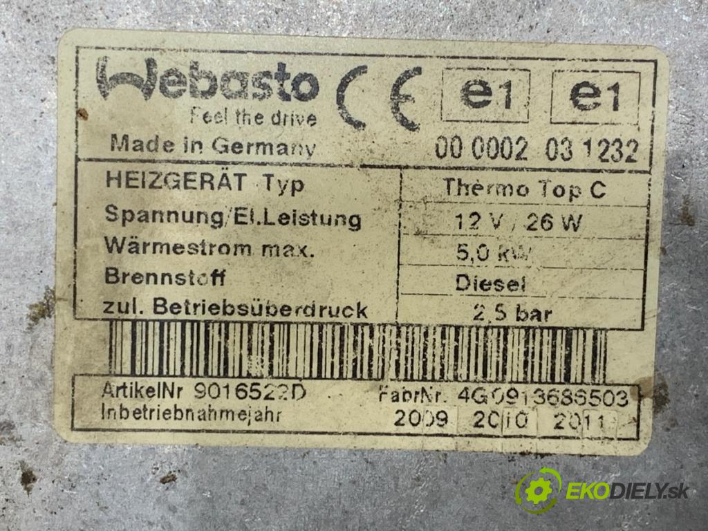 AUDI Q7 4L SUV 2009 176 kW 3.0 TDI quattro 2967 Webasto 4L0815071F (Webasto (nezávislé topení))