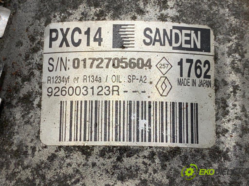 RENAULT GRAND SCENIC IV nadwozie wielkoprzestrzenne (MPV) 2017 81 kW 1.5 dCi 110 1461 kompresor klimatizace 926003123R (Kompresor klimatizace)