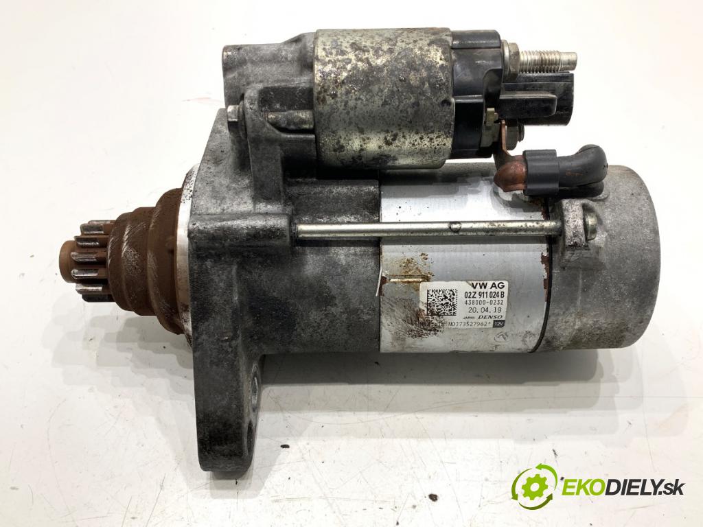 SKODA OCTAVIA III liftback 2019 85 kW 1.6 TDI 1598 startér 02Z911024B (Startér)