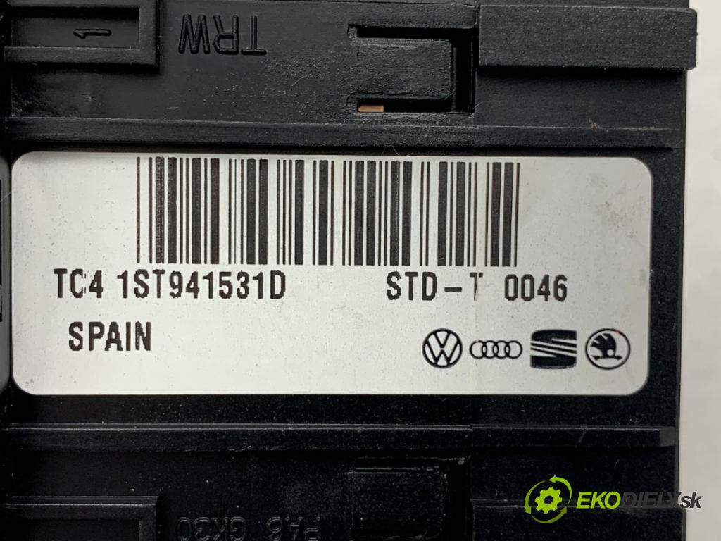 SKODA CITIGO liftback 2016 44 kW 1.0 999 spínač světel nouzových 1ST927140K (Páčky pod volantem)
