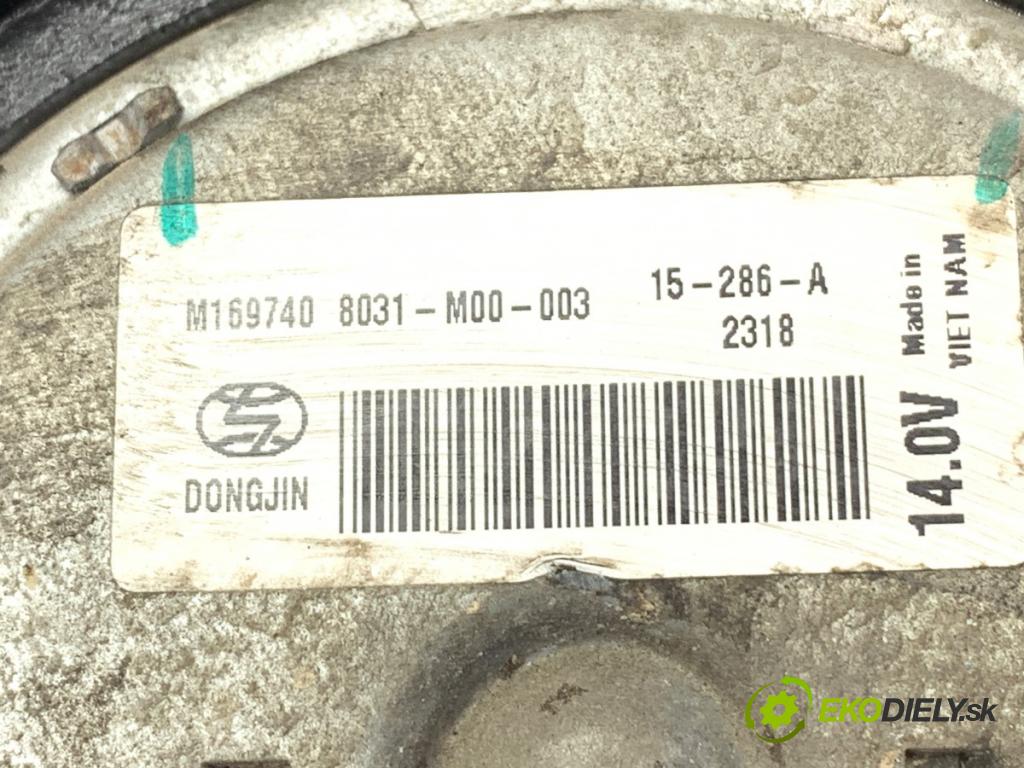 SKODA CITIGO liftback 2016 44 kW 1.0 999 Ventilátor chladiča 1S0121207J (Ventilátor)