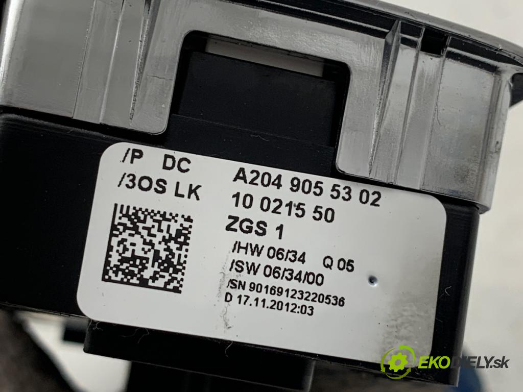 MERCEDES-BENZ W204 sedan 2013 150 kW C 250 CGI (204.047) 1796 Prepínač okien A2049055302 (Prepínacie páčky pod volantom)