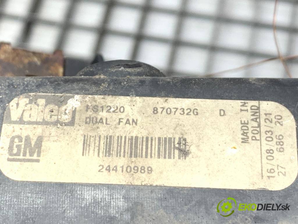 OPEL VECTRA C sedan 2004 129 kW 2.0 16V Turbo (F69) 1998 ventilátor chladiče 24410989 (Ventilátor)