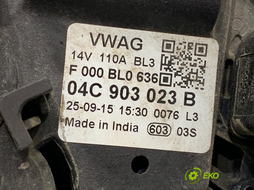 SKODA CITIGO liftback 2016 44 kW 1.0 999 Alternátor 04C903023B (Alternátor)