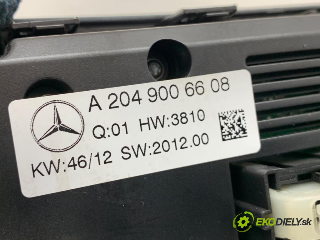 MERCEDES-BENZ W204 sedan 2013 150 kW C 250 CGI (204.047) 1796 Panel ovládaní topení A2049006608 (Páčky pod volantem)