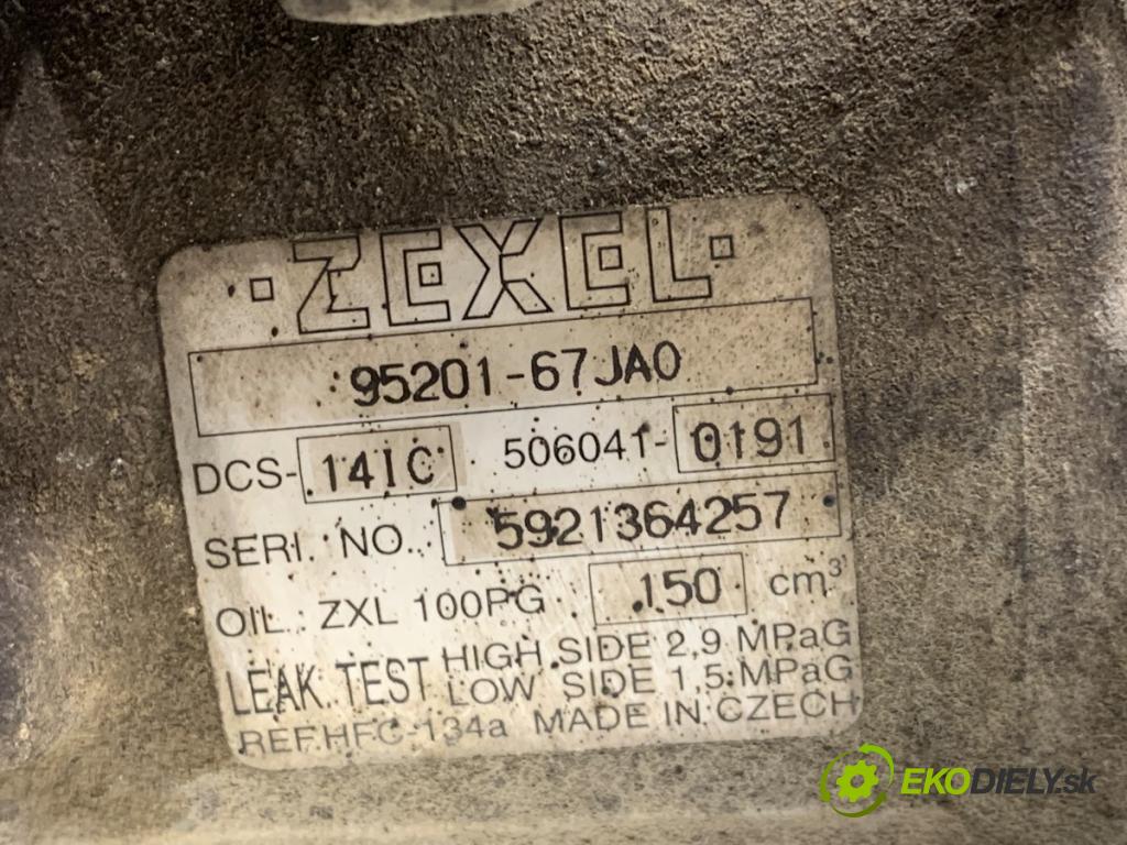 SUZUKI GRAND VITARA II samochód terenowy zamknięty 2006 95 kW 1.9 DDiS (JB419WD, JB419XD) 1870 kompresor klimatizace 95201-67JA0 (Kompresor klimatizace)