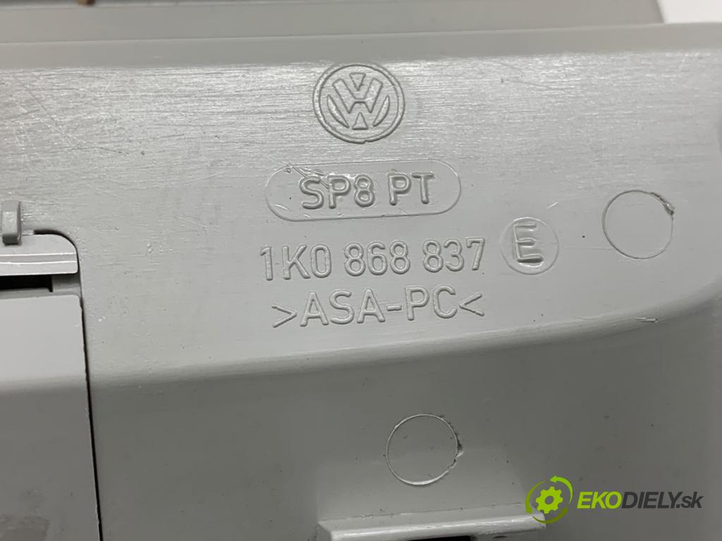 VW SCIROCCO III coupe 2014 118 kW 1.4 TSI 1390 přihrádka kastlík na skla 1K0868837E