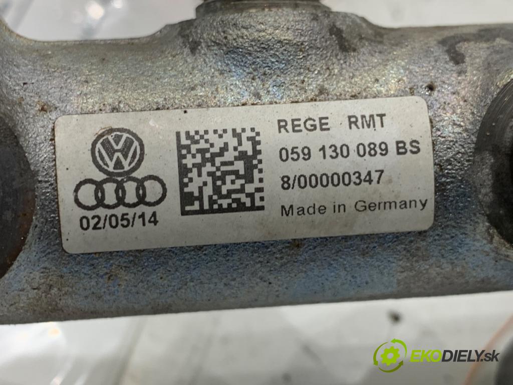 AUDI A6 C7 sedan 2014 180 kW 3.0 TDI quattro 2967 lišta vstřikovací 059130089BS (Vstřikovací lišta)
