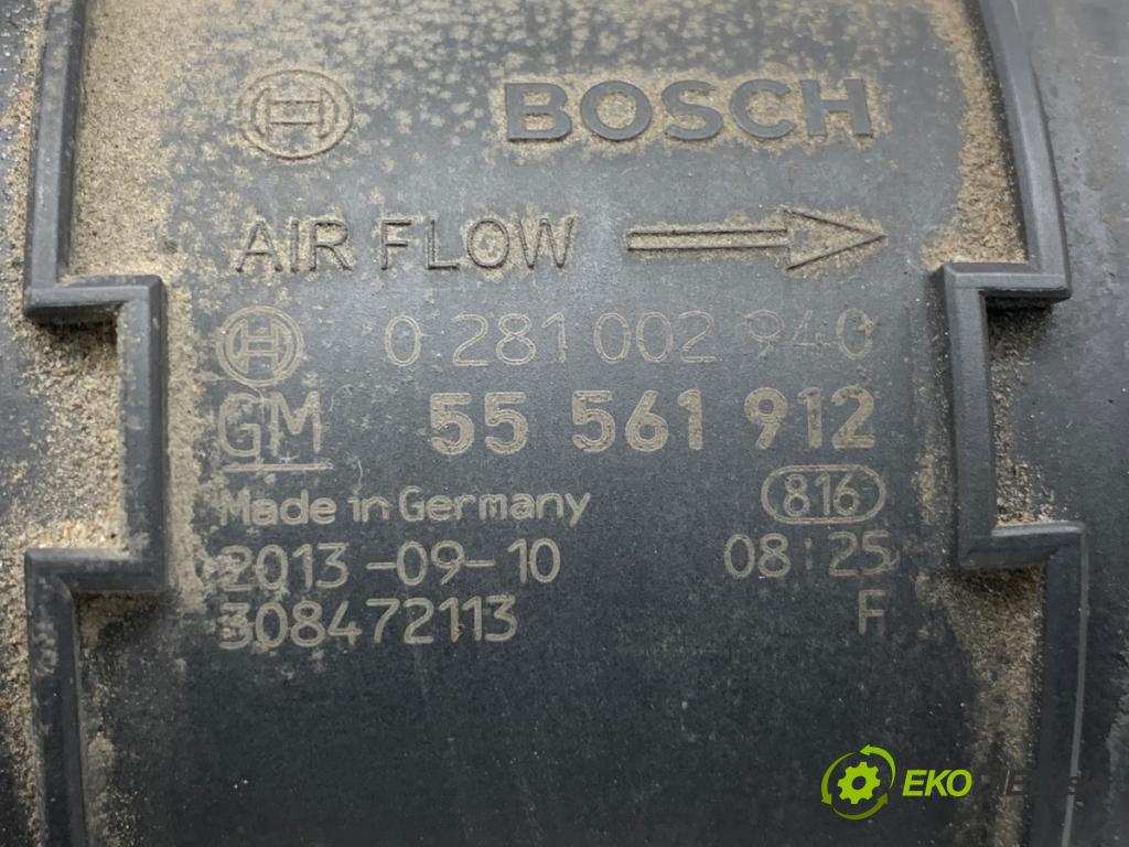 OPEL ASTRA J liftback 2013 81 kW 1.7 CDTI (68) 1686 váha vzduchu 55561912 (Snímač hmotnosti vzduchu)