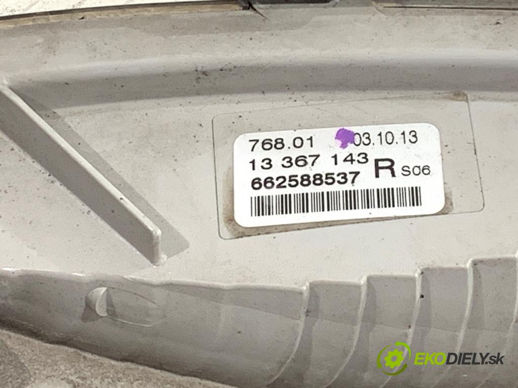OPEL ASTRA J liftback 2013 81 kW 1.7 CDTI (68) 1686 mří nárazníka pravý přední část 13367143