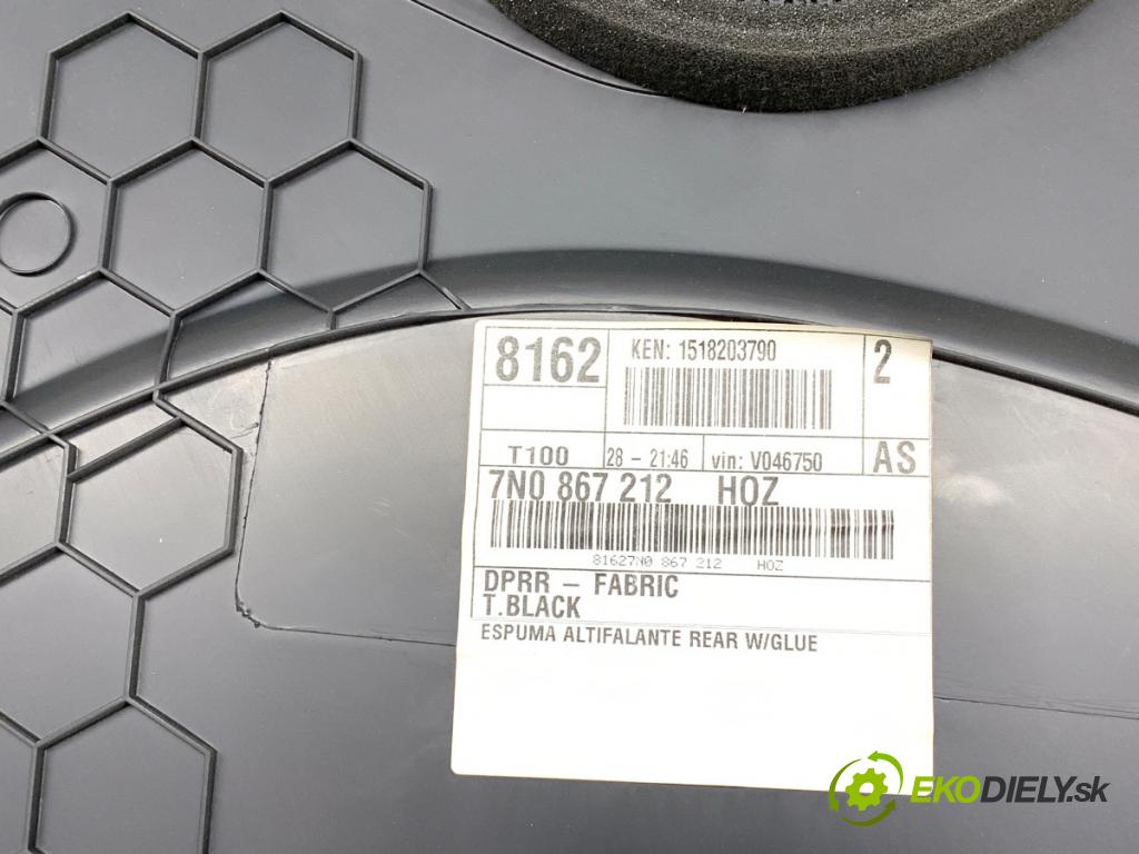 VW SHARAN nadwozie wielkoprzestrzenne (MPV) 2015 103 kW 2.0 TDI 1968 ča dveře pravý zadní část 7N0867212