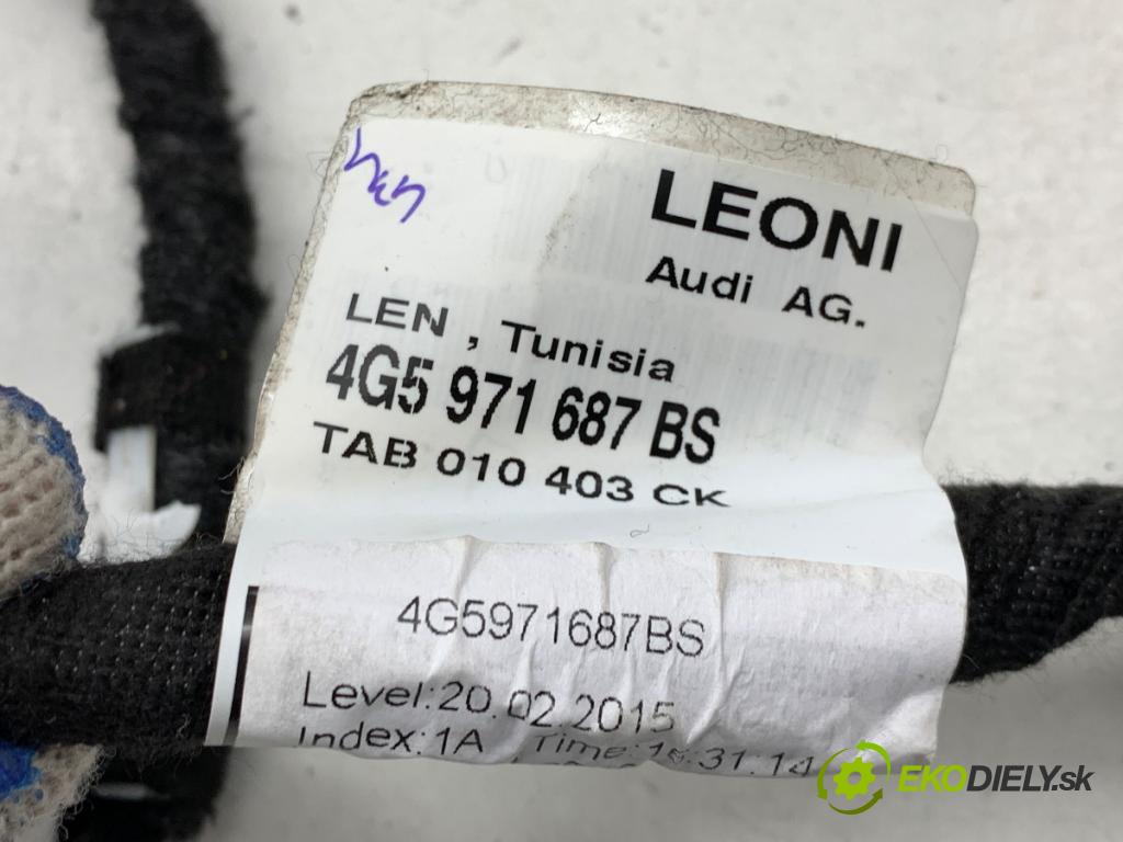 AUDI A6 C7 Kombi 2016 160 kW 3.0 TDI quattro 2967 káblovačka dveře zadní část levý 4G5971687BS