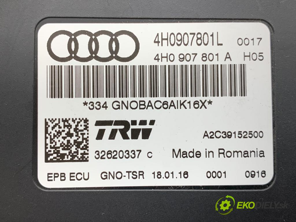 AUDI A6 C7 Kombi 2016 160 kW 3.0 TDI quattro 2967 modul brzdy ruční brzdy 4H0907801L