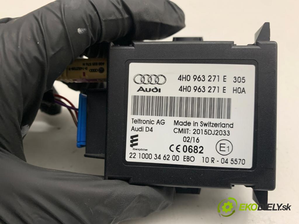 AUDI A6 C7 Kombi 2016 160 kW 3.0 TDI quattro 2967 řídící jednotka Webasto 4H0963271E