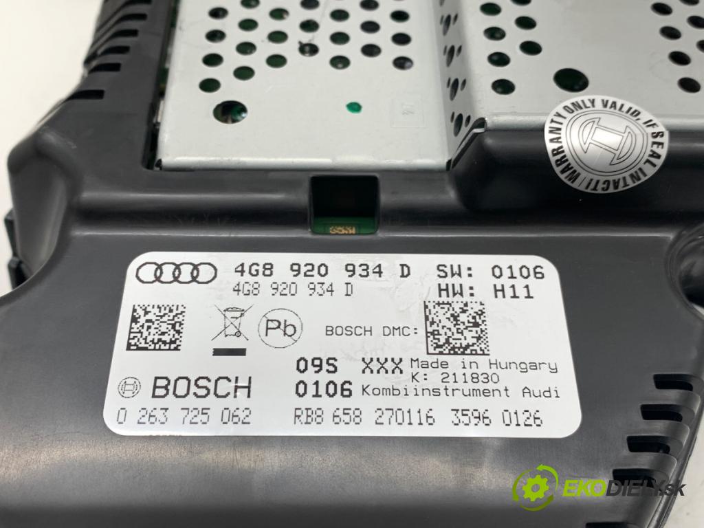 AUDI A6 C7 Kombi 2016 160 kW 3.0 TDI quattro 2967 prístrojovka 4G8920934D (Přístrojová deska)