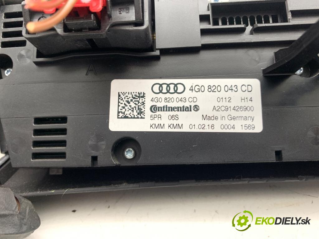 AUDI A6 C7 Kombi 2016 160 kW 3.0 TDI quattro 2967 Panel ovládaní topení 4G0820043CD (Páčky pod volantem)