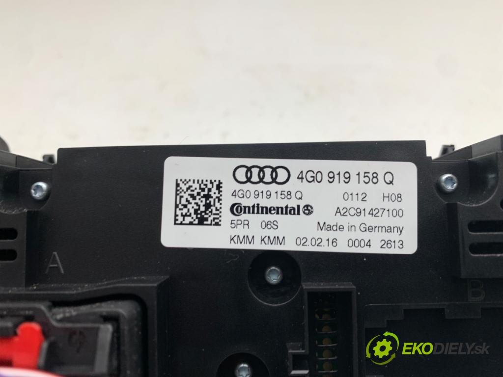 AUDI A6 C7 Kombi 2016 160 kW 3.0 TDI quattro 2967 Panel ovládaní topení zadní část 4G0919158Q