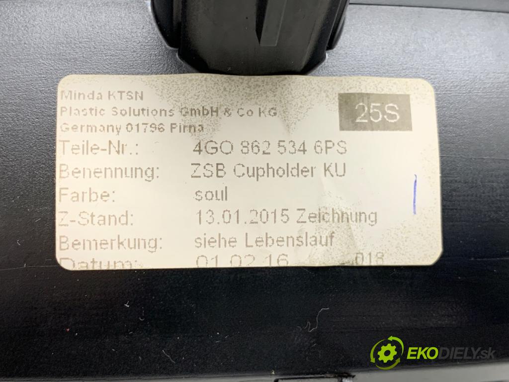 AUDI A6 C7 Kombi 2016 160 kW 3.0 TDI quattro 2967 držák na nápoje 4G0862534 (Držák nápojů)