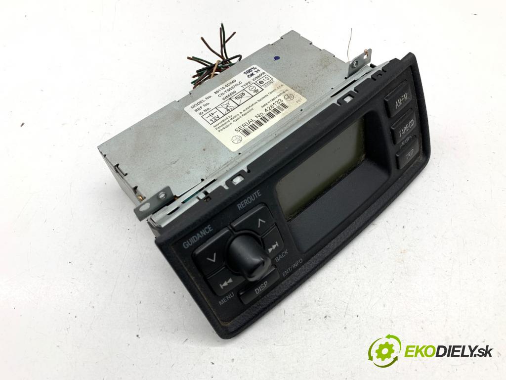 TOYOTA YARIS I liftback 2005 48 kW 1.0 (SCP10_) 998 RADIO 86110-0D040 (Audio zařízení)
