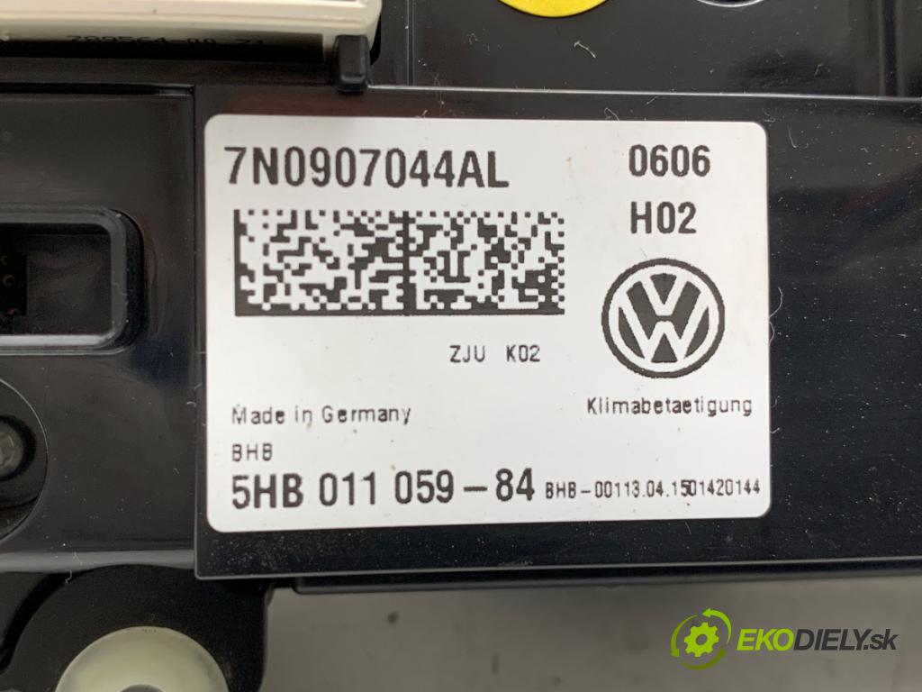 VW SHARAN nadwozie wielkoprzestrzenne (MPV) 2015 103 kW 2.0 TDI 1968 Panel ovládaní topení 7N0907044AL (Páčky pod volantem)