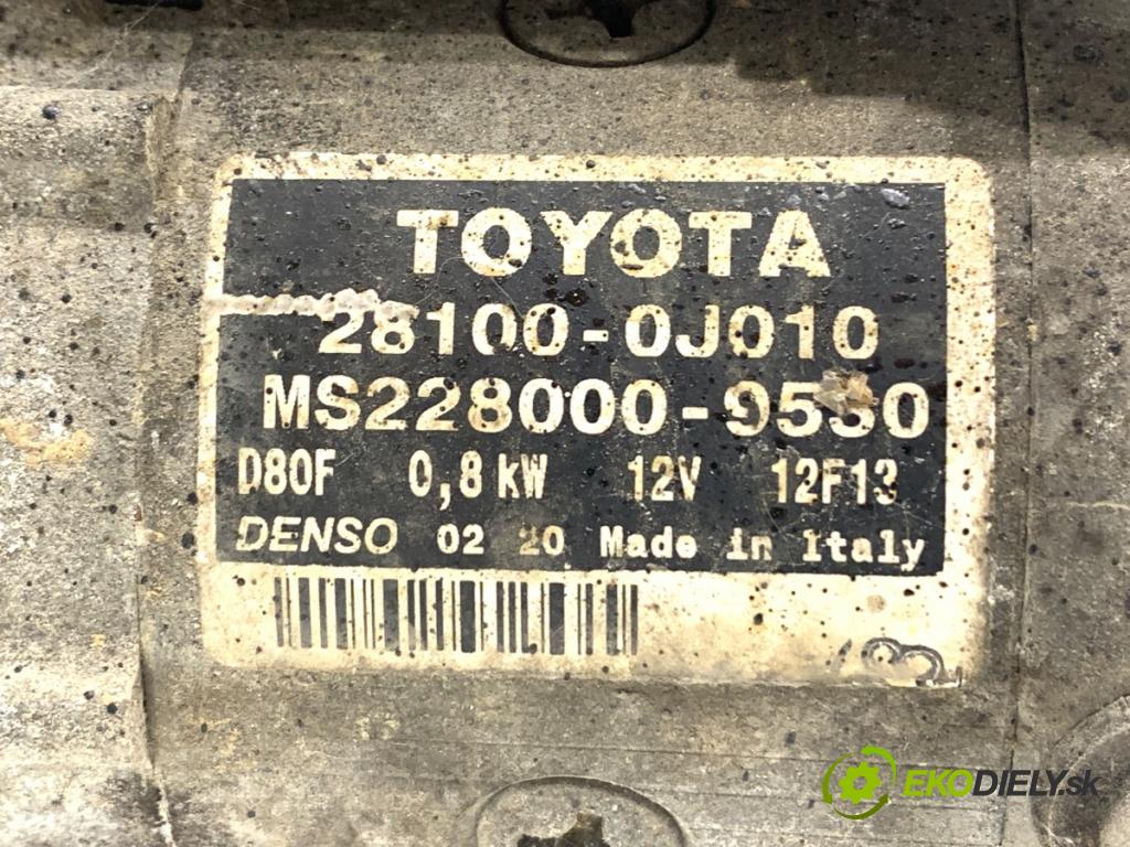 TOYOTA YARIS I liftback 2005 48 kW 1.0 (SCP10_) 998 startér 28100-0J010 (Startér)