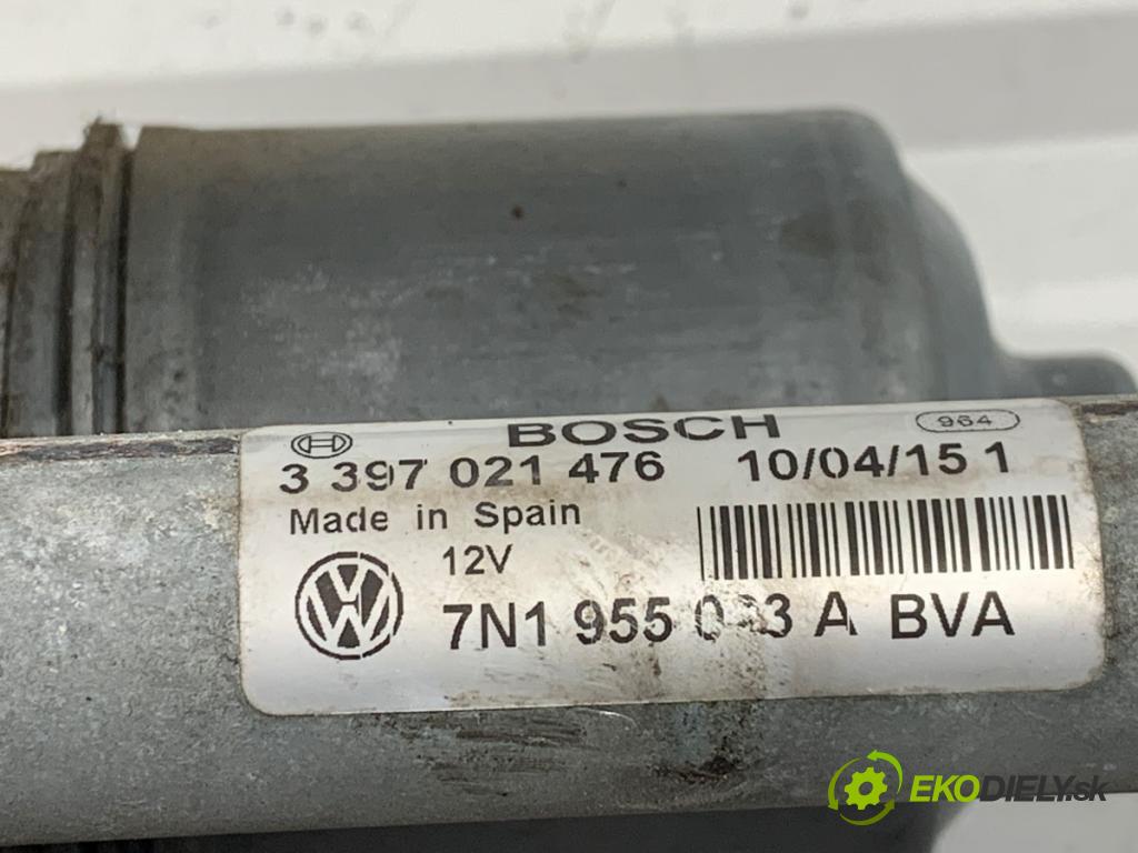 VW SHARAN nadwozie wielkoprzestrzenne (MPV) 2015 103 kW 2.0 TDI 1968 mechanismus stěračů přední část 7N1955023A (Motorek stěračů přední)