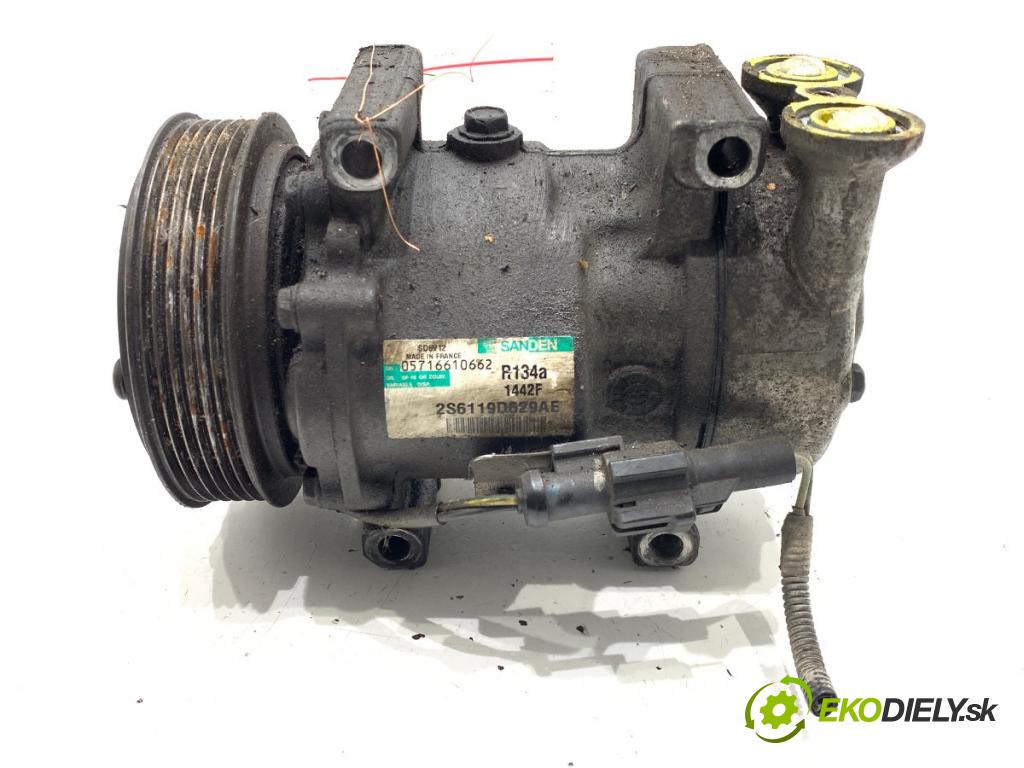 FORD FIESTA MK6 liftback 2006 50 kW 1.4 TDCi 1399 kompresor klimatizace 2S6119D629AE (Kompresor klimatizace)