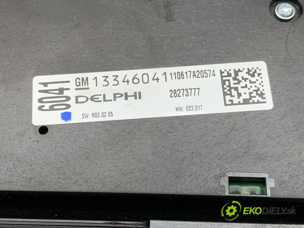 OPEL MERIVA B nadwozie wielkoprzestrzenne (MPV) 2010 88 kW 1.4 (75) 1364 Panel ovládania radia 13346041 (Prepínacie páčky pod volantom)