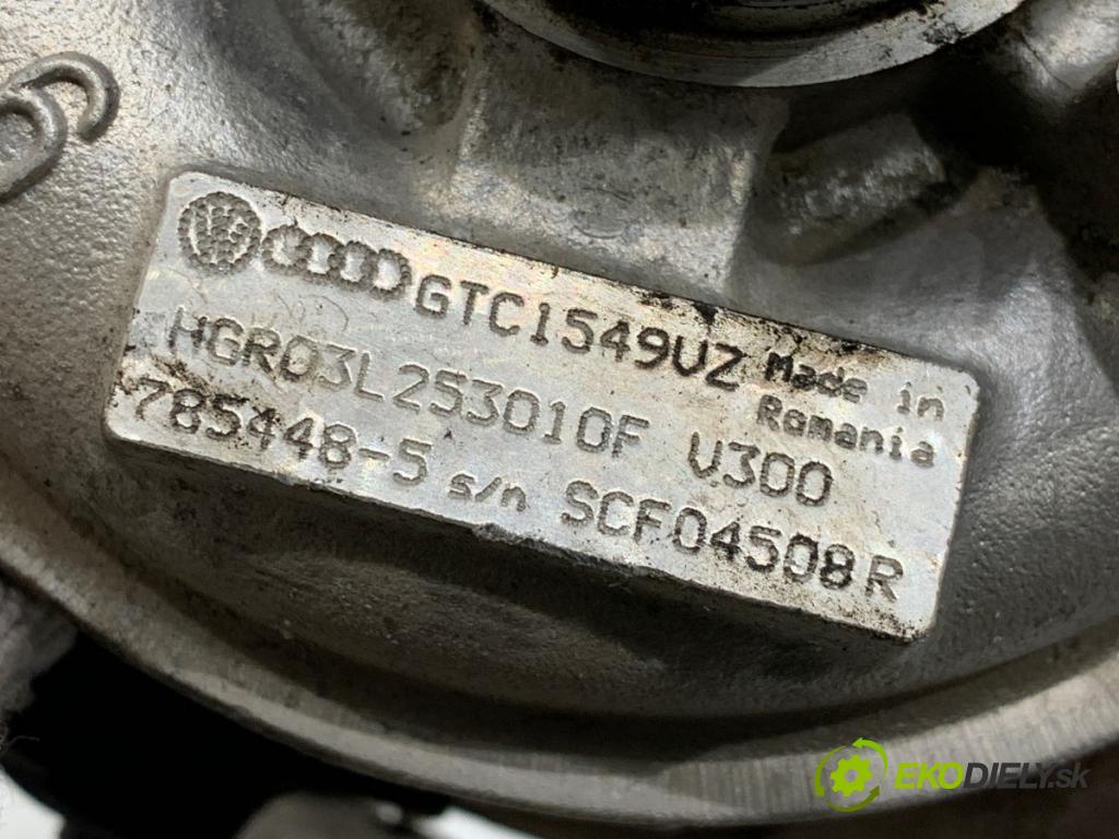 VW SHARAN nadwozie wielkoprzestrzenne (MPV) 2015 103 kW 2.0 TDI 1968 Turbodúchadlo,turbo 03L253010F (Turbodúchadlo (kompletné))