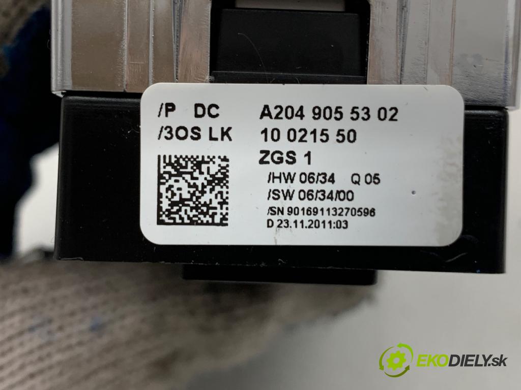 MERCEDES-BENZ S204 Kombi 2011 115 kW C 180 CGI (204.249) 1796 Prepínač okien A2049055302 (Prepínacie páčky pod volantom)