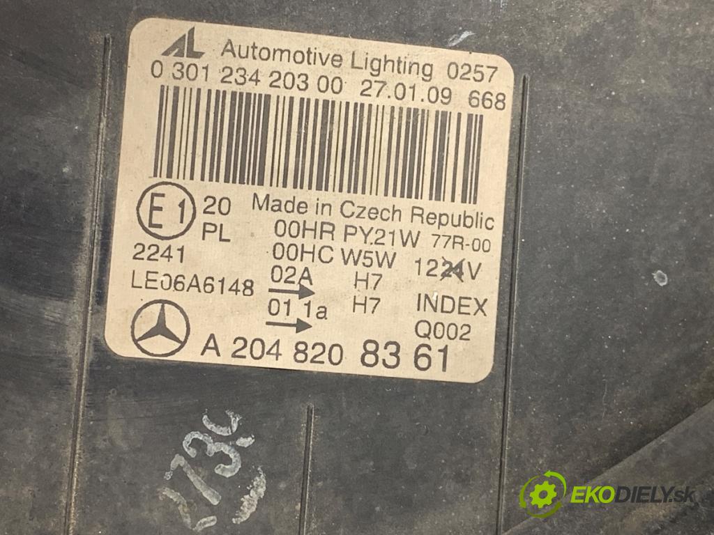 MERCEDES-BENZ S204 Kombi 2009 100 kW C 200 CDI (204.207) 2148 Svetlomet ľavy predný A2048208361