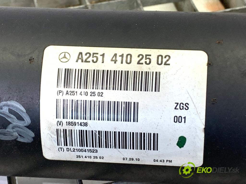 MERCEDES-BENZ W251 nadwozie wielkoprzestrzenne (MPV) 2010 195 kW R 350 CDI 4-matic (251.023, 251.123) 2987 Kardaň, hriadeľ hnací zad A2514102502 (Kardaňový hriadeľ)