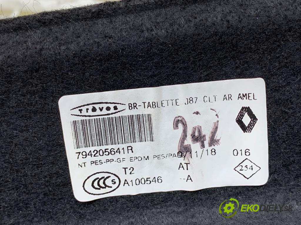 RENAULT CAPTUR I liftback 2018 66 kW 1.5 dCi 90 1461 pláto zadní část 794205641R